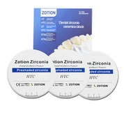 Blocos de cerâmica de zircônia para dentes dentaduras cad cam preço bloco em branco de disco de zircônia dental