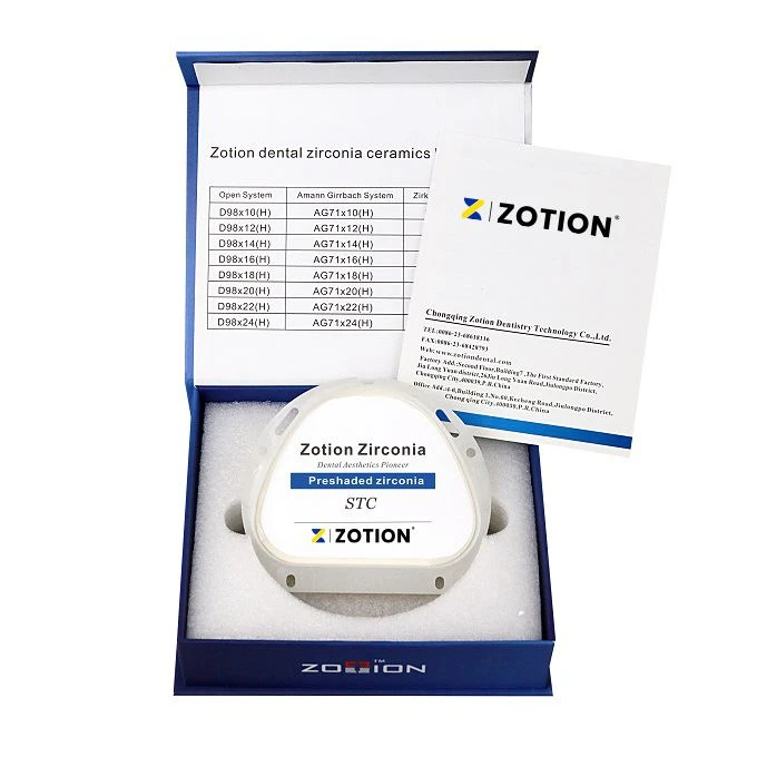 Zotion Dental Zirconium Cad Cam Material Wieland System