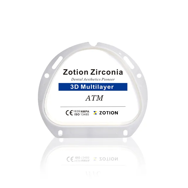 Dental Zirconia Block ZirkonZahn M5 CAD CAM System Compatible Zirconium Disc